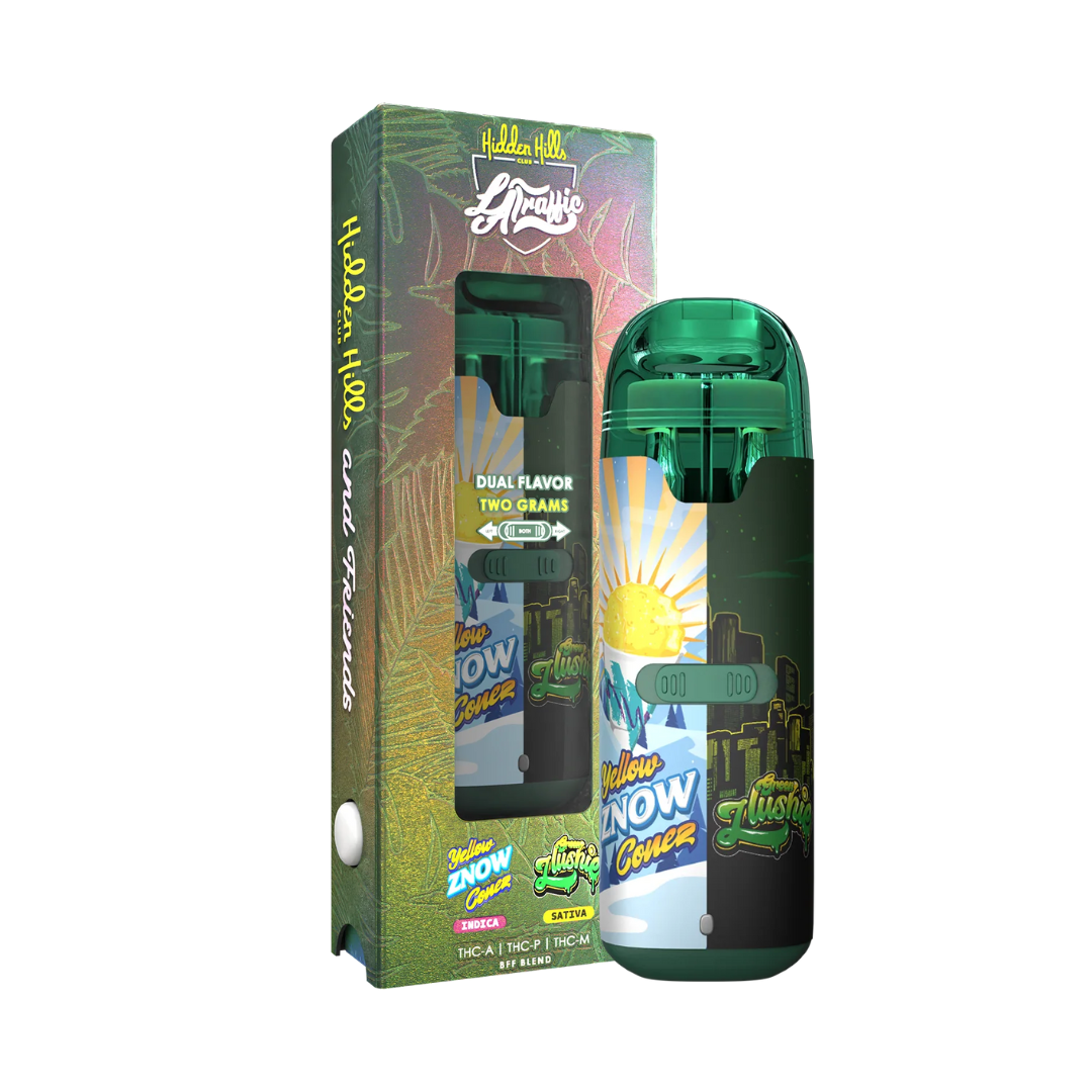 Hidden Hills plug play, hidden hills switch disposable, hidden hills pink berry kush, hidden kills peach funfetti, hidden hills yellow znow conez, hidden hills zlushi