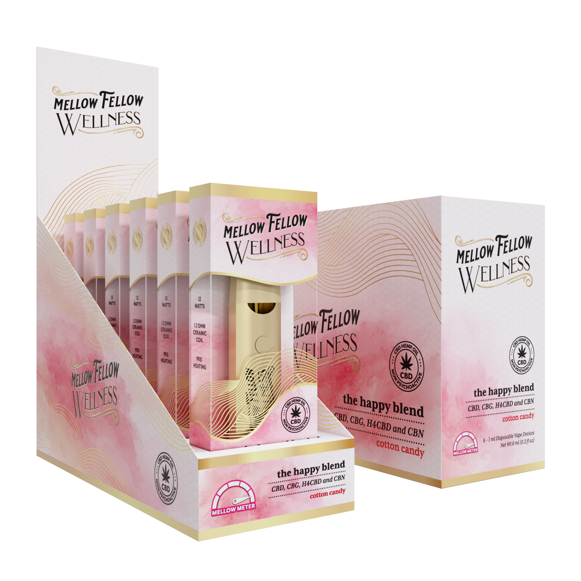 mellow mellow wellness, mellow mellow the relief blend, mellow fellow wellness the reflief blend, mellow fellow strawnana, mellow mellow cbd 1ml relief blend, relief blend mellow fellow cbd, mellow fellow the happy blend, the happy blend mellow fellow cotton candy