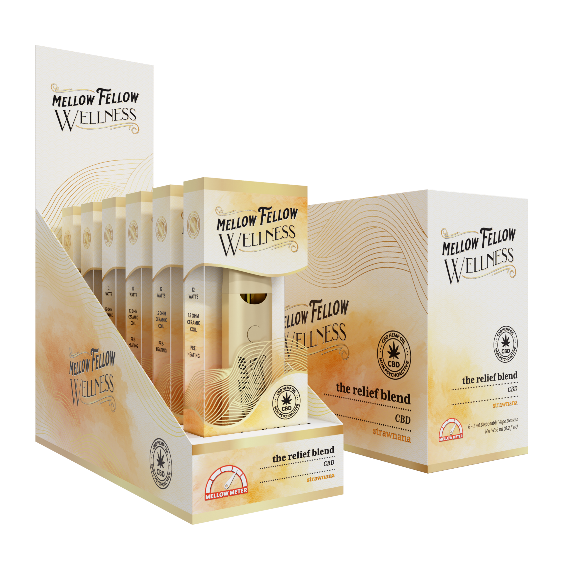 mellow mellow wellness, mellow mellow the relief blend, mellow fellow wellness the reflief blend, mellow fellow strawnana, mellow mellow cbd 1ml relief blend, relief blend mellow fellow cbd