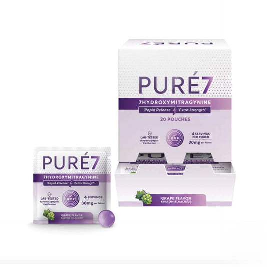 Pure7 7-Hydroxymitragynine Extract Tablets Pouch